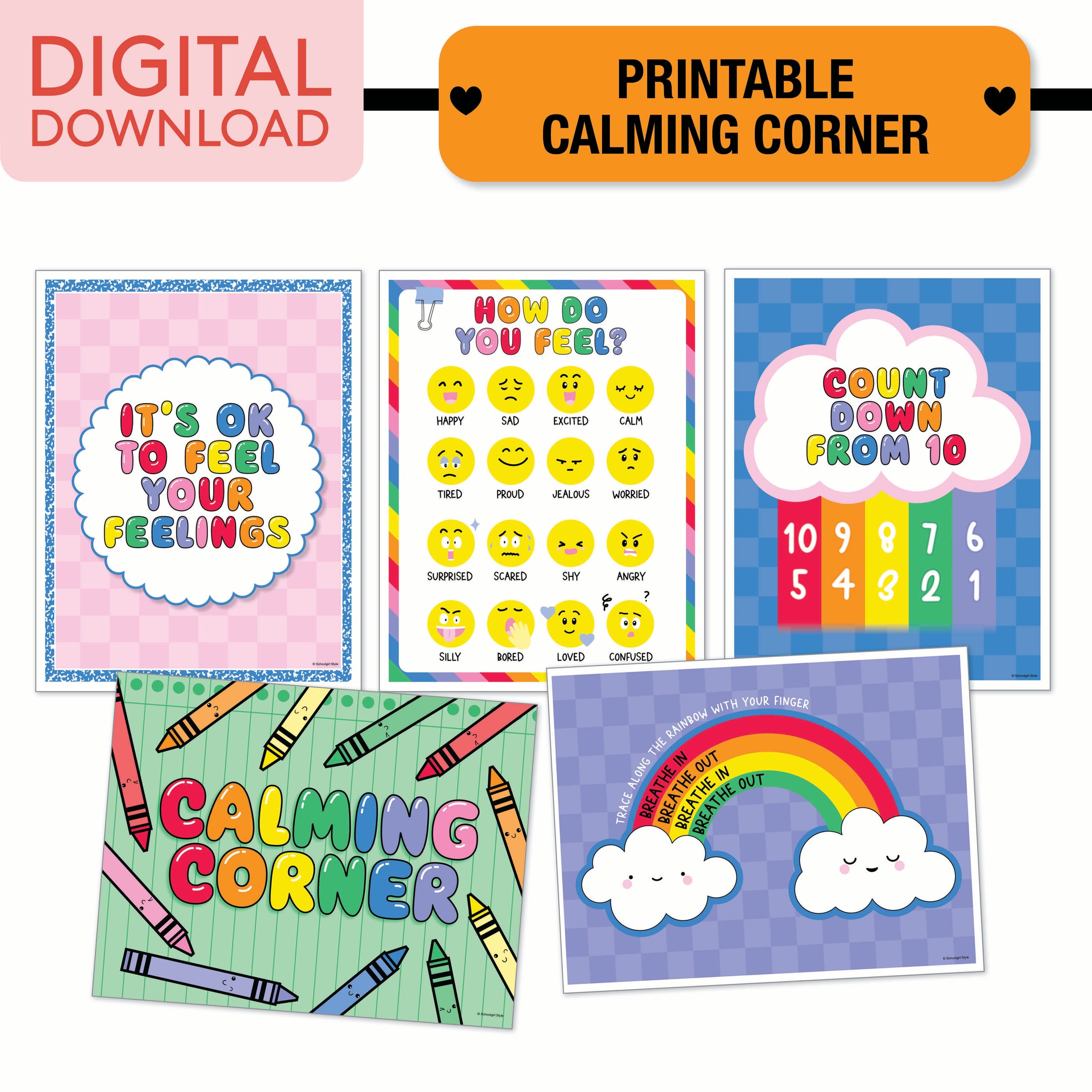 No Prep No Cut Classroom Decor Bundle | School Days