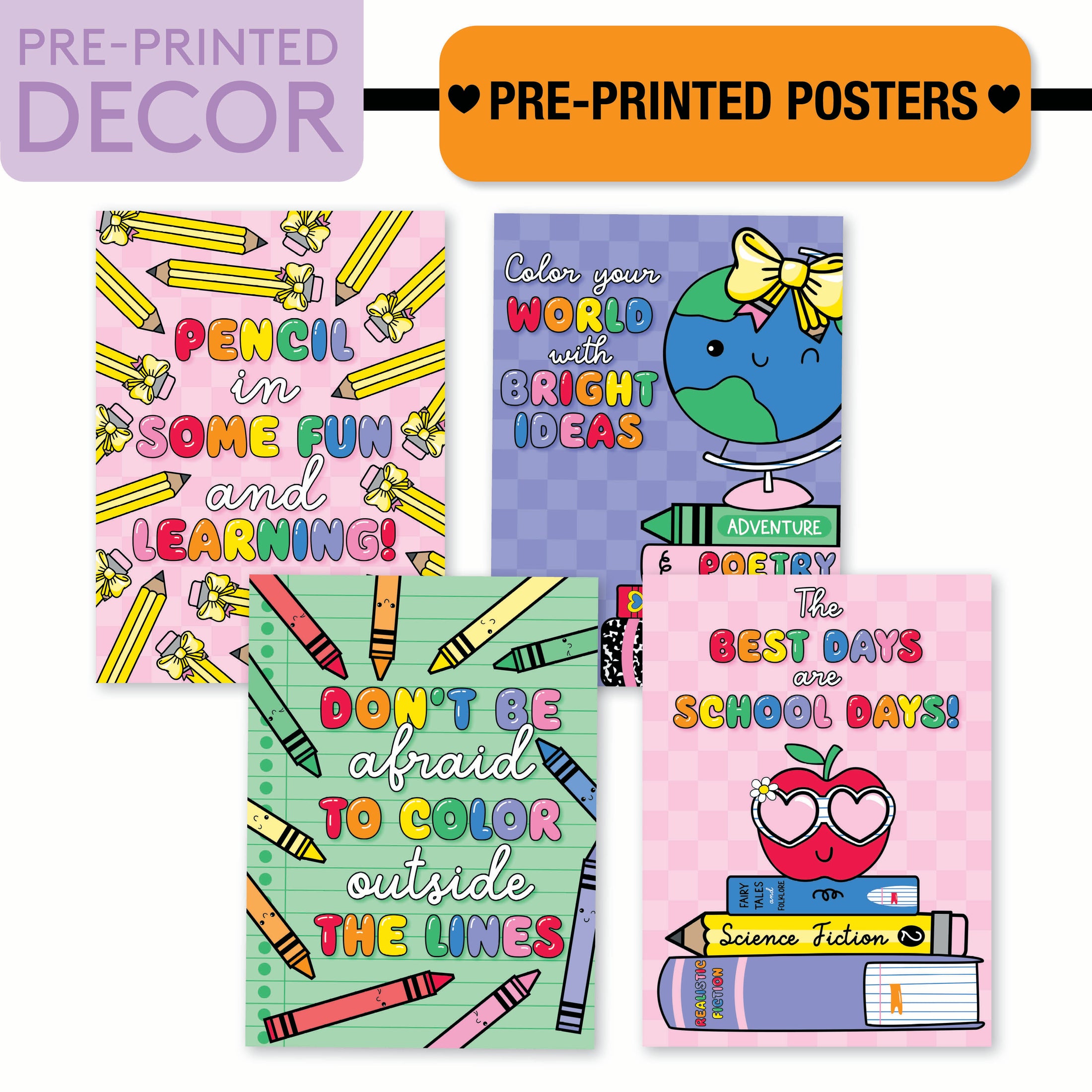 No Prep No Cut Classroom Decor Bundle | School Days