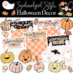 Halloween Pumpkins and Sweet Treats Bulletin Board Set | Full UPRINT Bundle | Printable Classroom Decor | Teacher Classroom Decor | Schoolgirl Style
