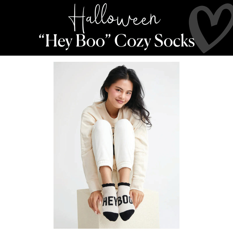 "Hey Boo" Cozy Socks │ Clothing │ Style House Design Studio