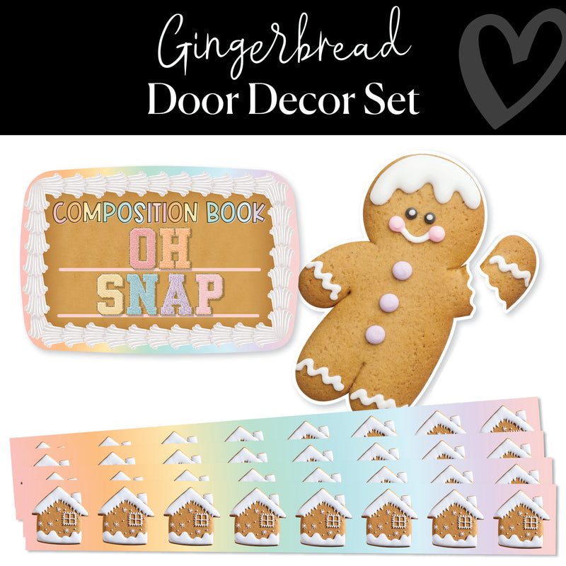 Oh Snap Gingerbread | Pastel Gingerbread | Christmas | Decor To Your Door | Schoolgirl Style