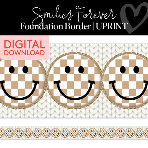 Neutral Smileys Printable Classroom Border