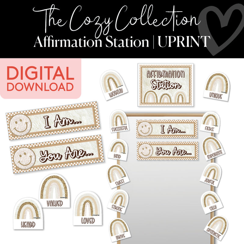 The Cozy Collection Printable Affirmation Station