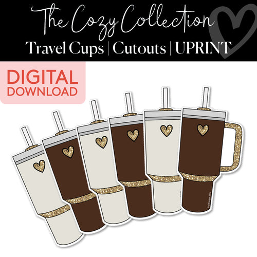 The Cozy Collection Cup Cutouts UPRINT 