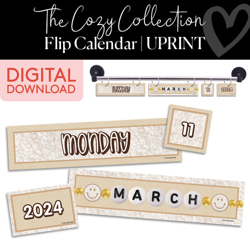 the cozy collection flip calendar 