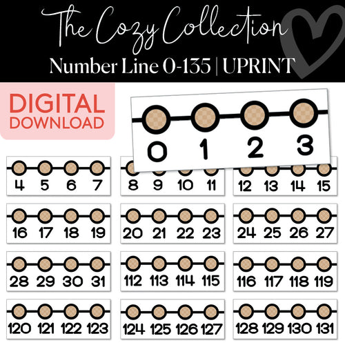 the cozy collection number line 