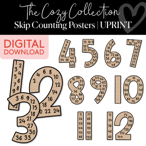 The Cozy Collection Skip Counting Posters 