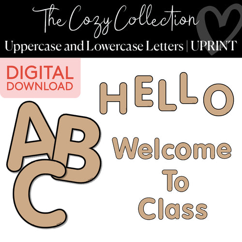 The Cozy Collection Uppercase and Lowercase Letters