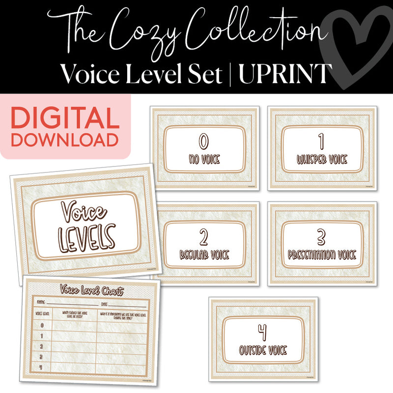 The Cozy Collection Voice Level Set UPRINT 