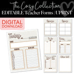 Teacher Forms | Cozy | Printable Classroom Decor | Schoolgirl Style Teacher Forms | Cozy | Printable Classroom Decor | Schoolgirl Style