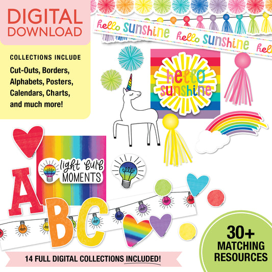 Schoolgirl Style x Carson Dellosa Vintage Classroom Decor Printable Mega Bundle