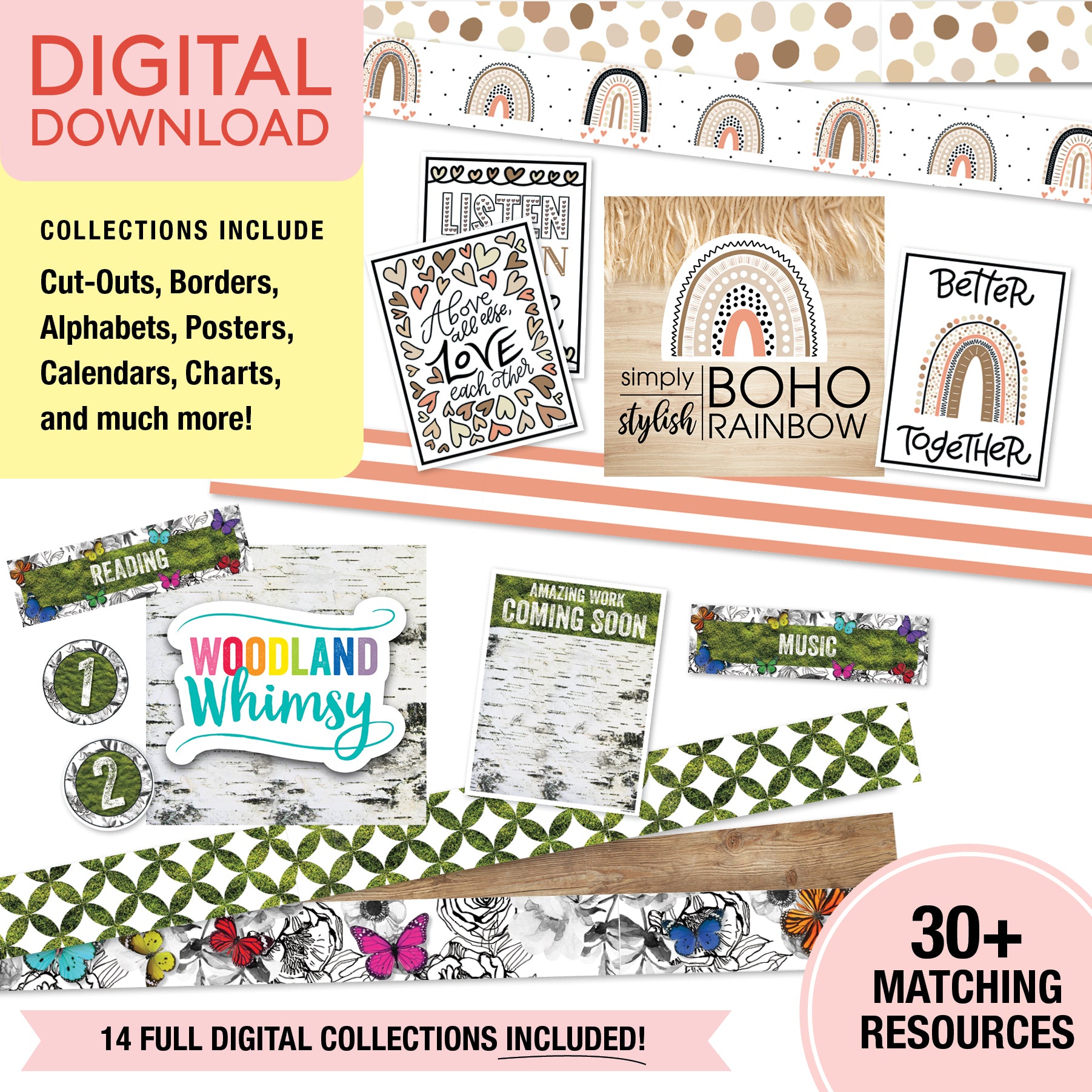 Schoolgirl Style x Carson Dellosa Vintage Classroom Decor Printable Mega Bundle