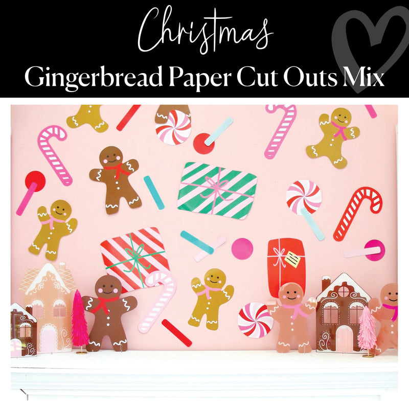 Gingerbread Paper Cut Outs Mix │ Christmas Decor │ Schoolgirl Style