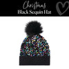 Black Sequin Hat │ Christmas | Clothing │ Schoolgirl Style