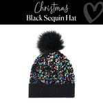 Black Sequin Hat │ Christmas | Clothing │ Schoolgirl Style