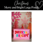 Merry and Bright Large Pouch | Christmas Accessories | Schoolgirl Style