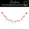 Fa la la Friendship Bracelet Felt Garland | Christmas | Christmas Decor | Schoolgirl Style