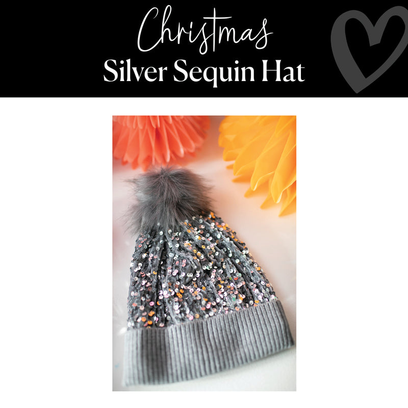 Silver Sequin Hat │ Christmas | Clothing │ Schoolgirl Style