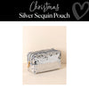 Silver Sequin Pouch | Christmas Accessories | Schoolgirl Style