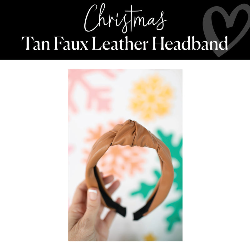 Tan Faux Leather Headband │ Summer | Clothing │ Schoolgirl Style