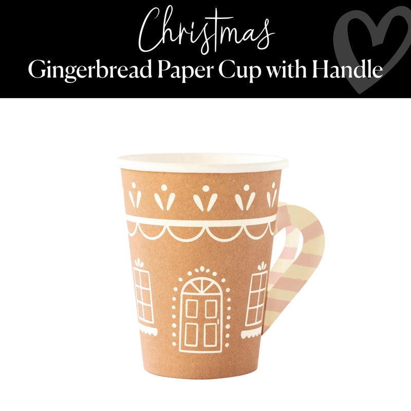 Gingerbread Paper Cup with Handle | Christmas | Paper Goods | Schoolgirl Style