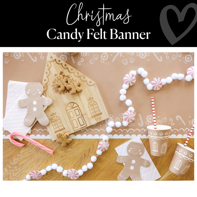 Candy Felt Banner | Christmas | Christmas Decor | Schoolgirl Style