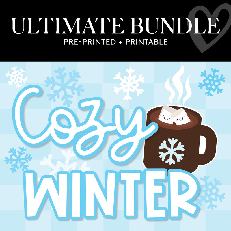 Cozy Winter Bundle | Cozy Winter | Ultimate Classroom Decor Bundle | Decor to Your Door and UPRINT