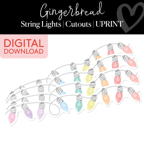 pastel string lightbulb classroom cutouts