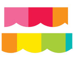 Classroom Border | Rainbow Scallop Border | "Scallop Rainbow" Frame Border | UPRINT | Schoolgirl Style