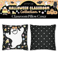 Load image into Gallery viewer, Sweet Little Pastel Ghost Halloween Classroom Pillow Cover | A Year In Pastel
