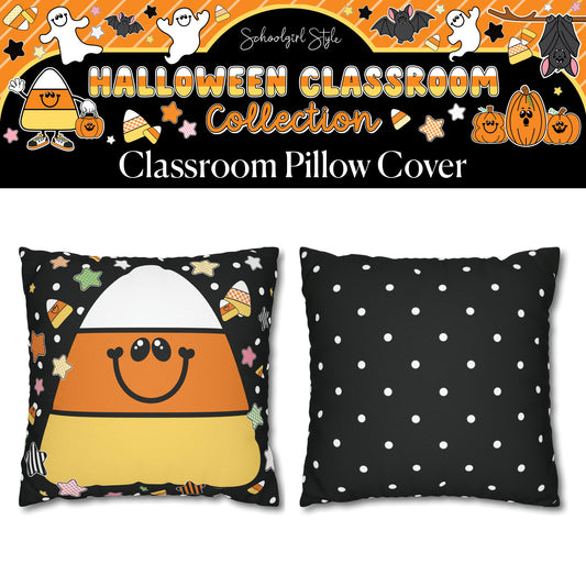Candy Corn Cutie Halloween Classroom Pillow Cover | 90s Teacher