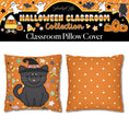 Load image into Gallery viewer, Halloween Kitty Cutie Classroom Pillow Cover | 90s Teacher
