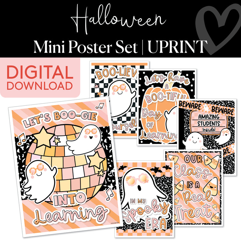 Mini Classroom Posters | Halloween | Printable Classroom Decor | Schoolgirl Style