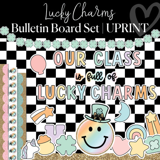 Lucky Charms Bulletin Board Set | St. Patricks Day Classroom Decor | Schoolgirl Style