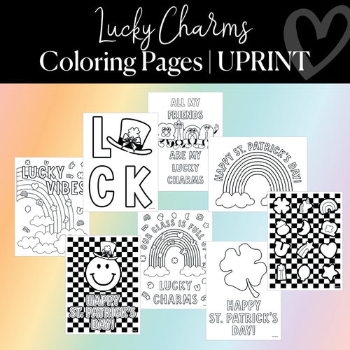 Lucky Charms Coloring Pages FREEBIE