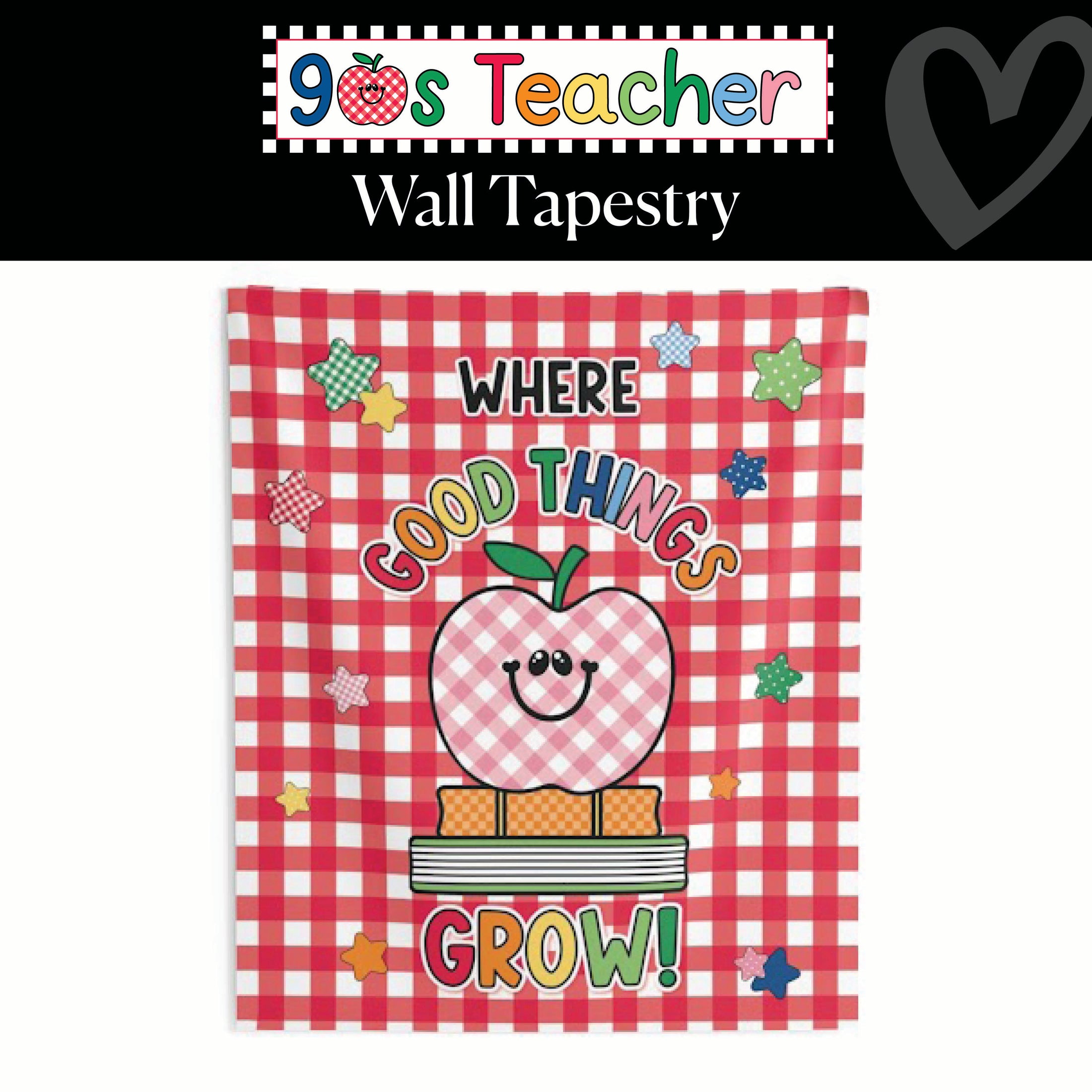 Where Good Things Grow Wall Tapestry | 90s Teacher
