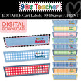 Load image into Gallery viewer, Printable Retro Editable 10-Drawer Cart Labels | 90s Teacher
