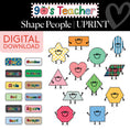 Load image into Gallery viewer, Printable Retro Shape People | 90s Teacher
