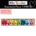 Load image into Gallery viewer, Printable Retro Welcome Apples Statement Piece | 90s Teacher
