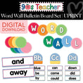 Load image into Gallery viewer, Printable Retro Word Wall Bulletin Board Set | 90s Teacher
