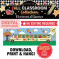 Load image into Gallery viewer, Printable Happy Fall Horizontal Walgreens Ready Kraft Style Banner | 90s Teacher
