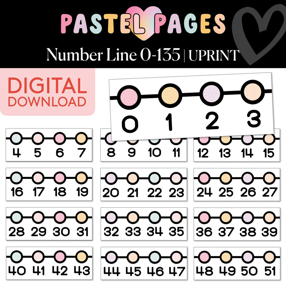 Number Lines & Visuals – Schoolgirl Style