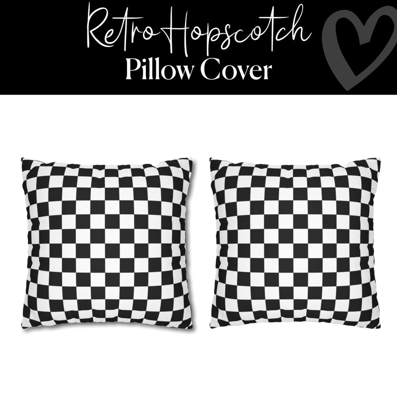 Retro Hopscotch Pillow Cover