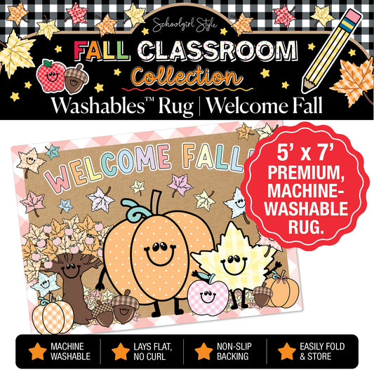 Pastel Welcome Fall Classroom Mat by Schoolgirl Style