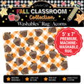 Load image into Gallery viewer, 90s Teacher Gingham Acorns Classroom Mat by Schoolgirl Style

