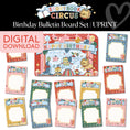Load image into Gallery viewer, Printable Vintage Editable Birthday Bulletin Board Set | Storybook Circus
