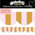 Load image into Gallery viewer, Printable Vintage Carousel Sunset Border | Storybook Circus
