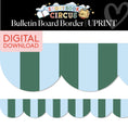 Load image into Gallery viewer, Printable Vintage Heirloom Stripes Border | Storybook Circus
