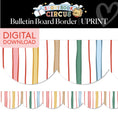 Load image into Gallery viewer, Printable Vintage Ringmaster Ribbons Border | Storybook Circus
