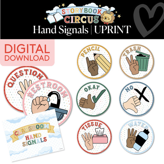 Printable Vintage Hand Signals | Storybook Circus